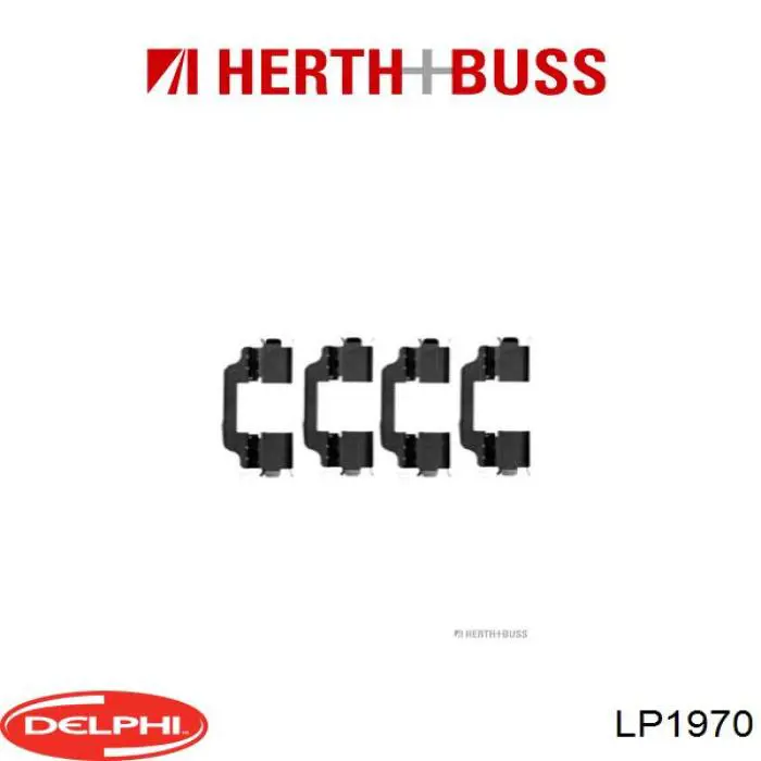 Гальмівні колодки Delphi LP1970 ціна, від 27.75 USD