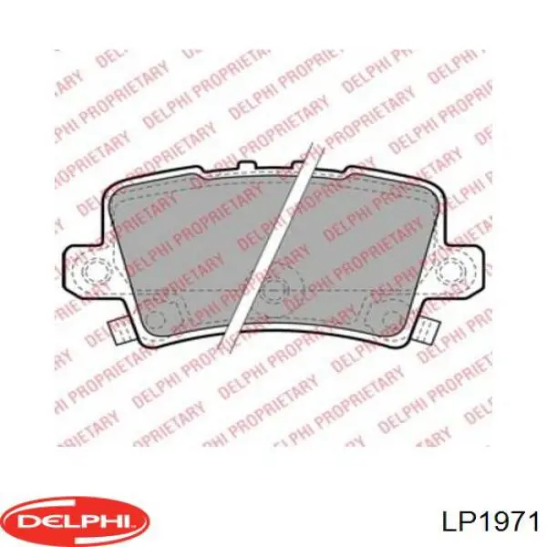 LP1971 Delphi колодки гальмові задні, дискові