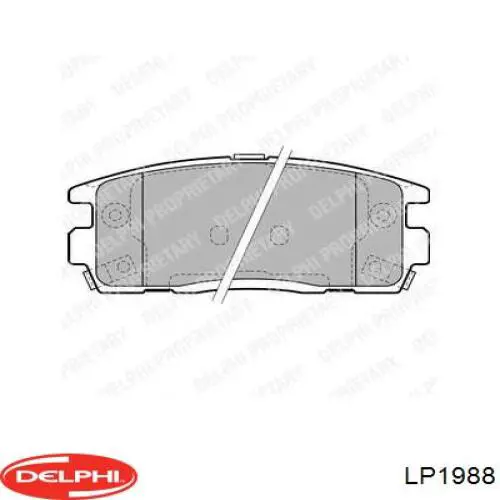 Колодки гальмові задні, дискові LP1988 Delphi
