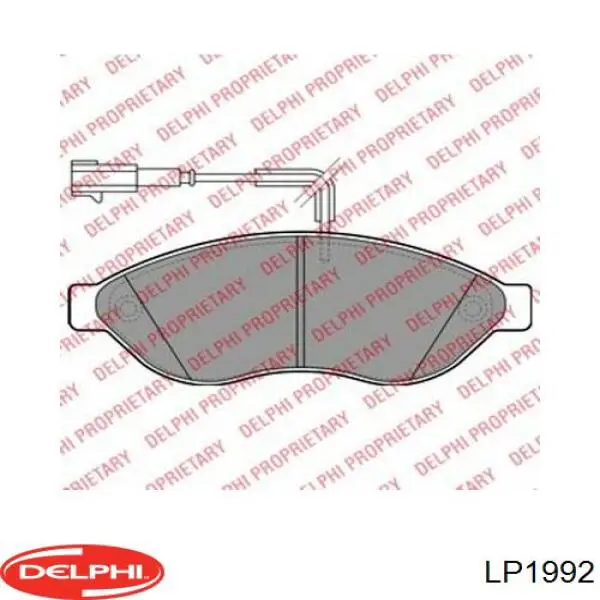 LP1992 Delphi колодки гальмівні передні, дискові