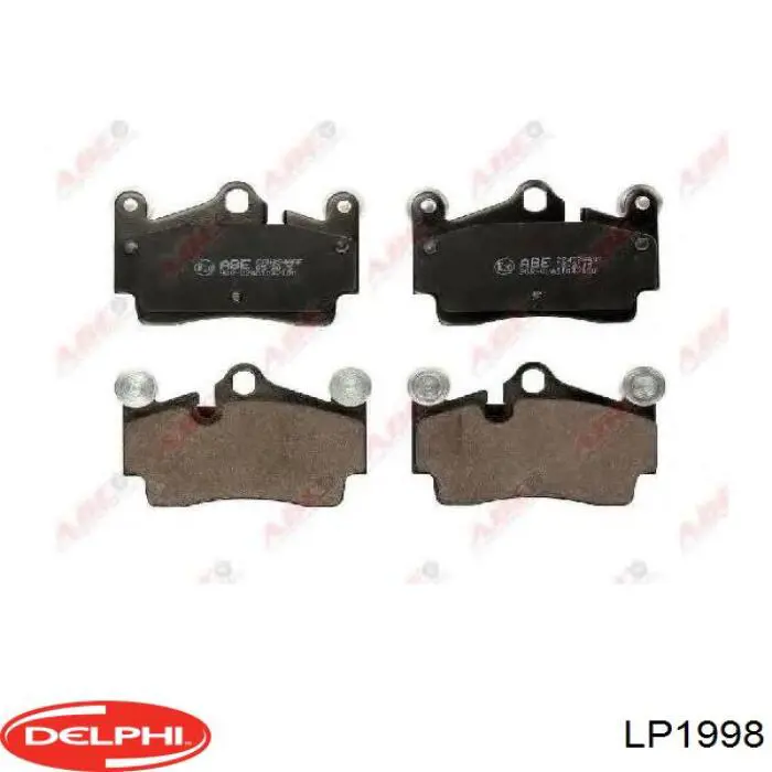 LP1998 Delphi Колодки гальмівні задні, дискові