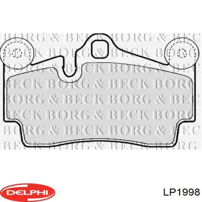 Купити LP1998 Delphi Задні колодки