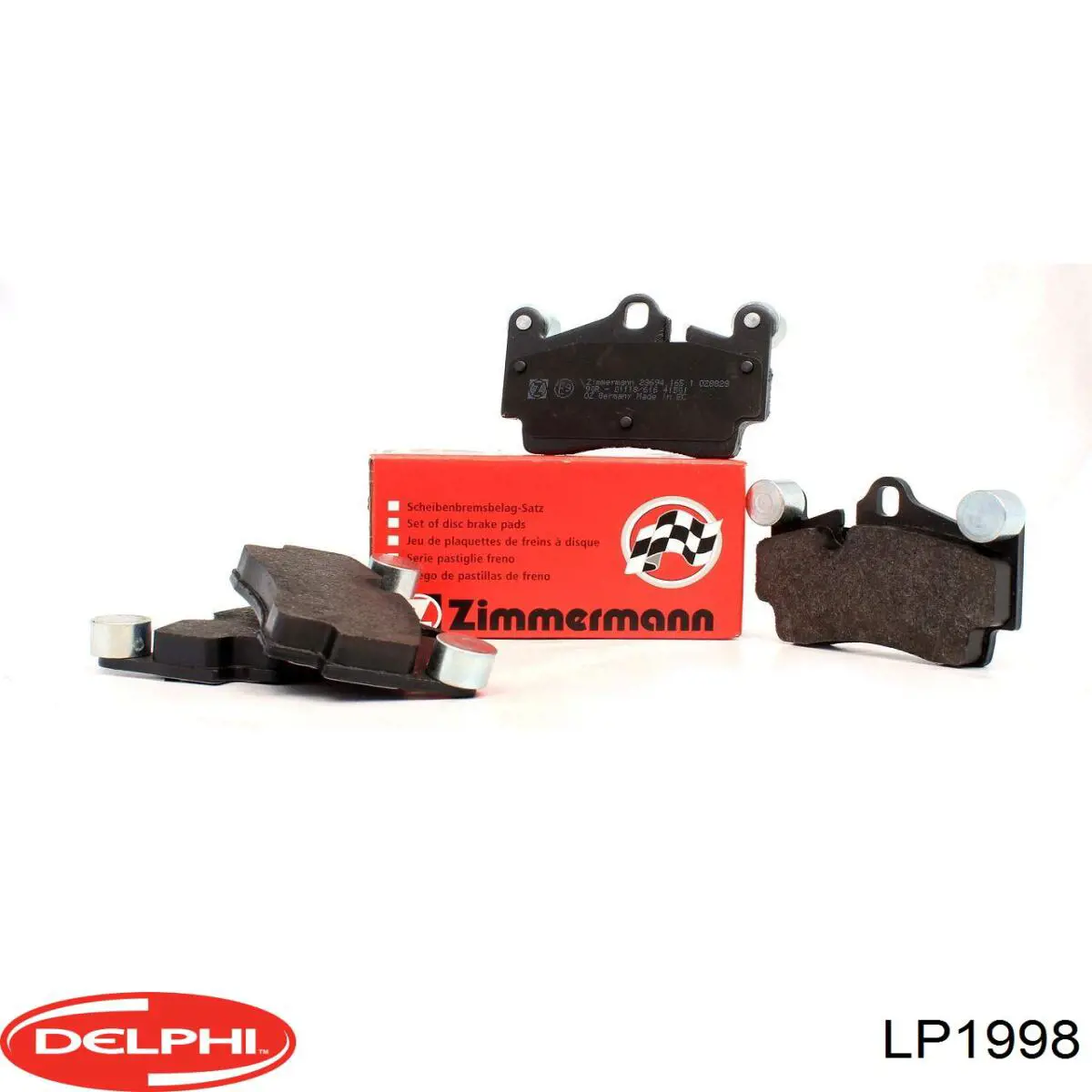 Задні гальмівні колодки LP1998 Delphi
