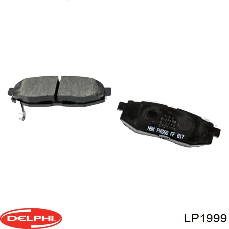 Задні гальмівні колодки LP1999 Delphi