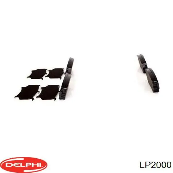 Тормозні колодки Delphi LP2000
