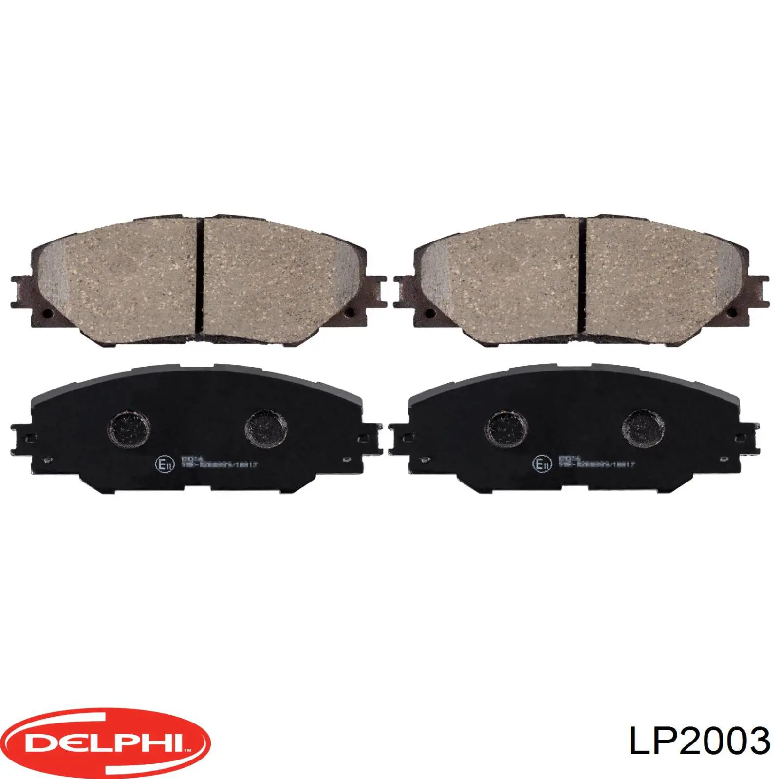 Передні тормозні колодки LP2003 Delphi