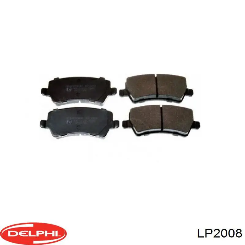 Купити LP2008 Delphi Задні колодки