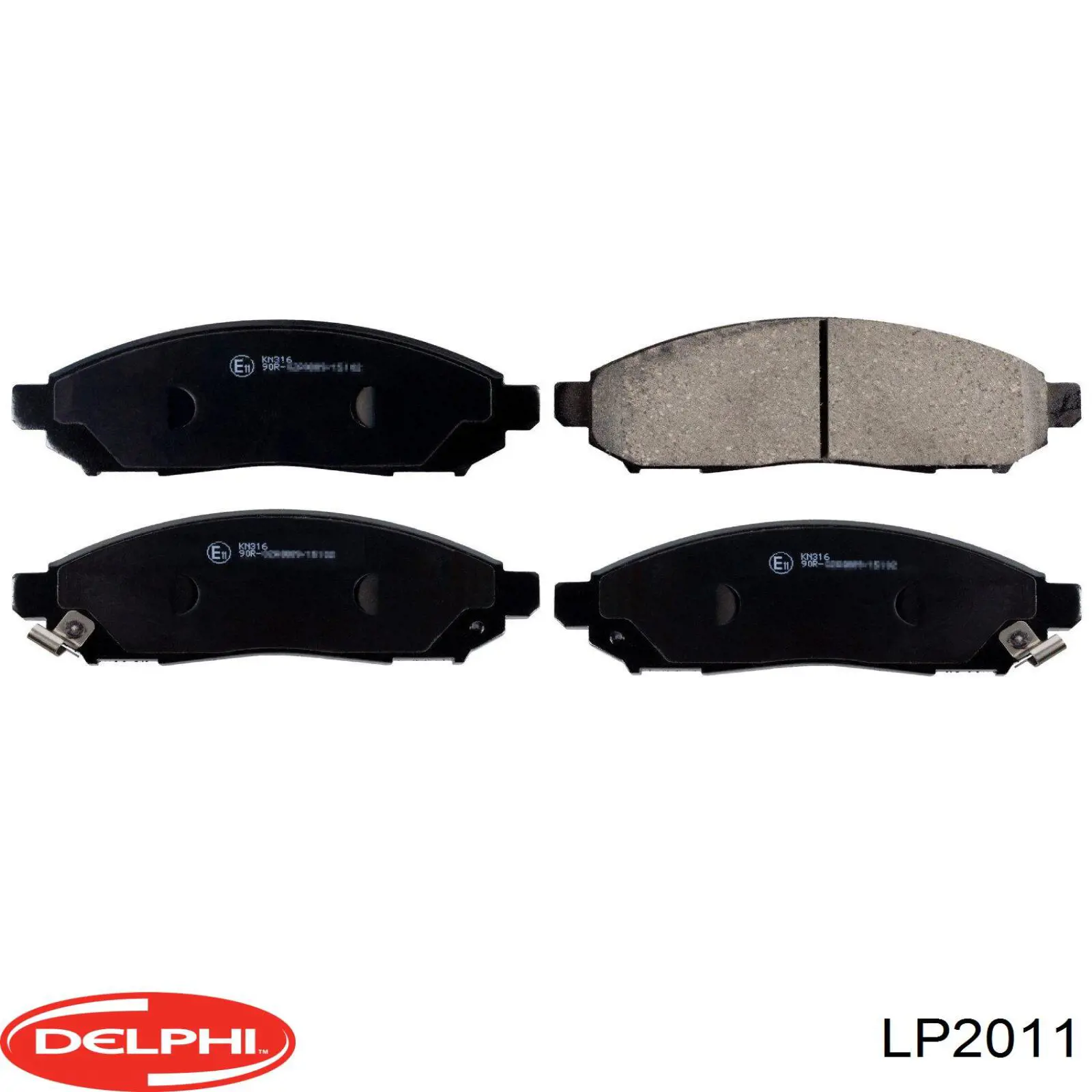 Купити LP2011 Delphi Колодки гальмівні передні, дискові