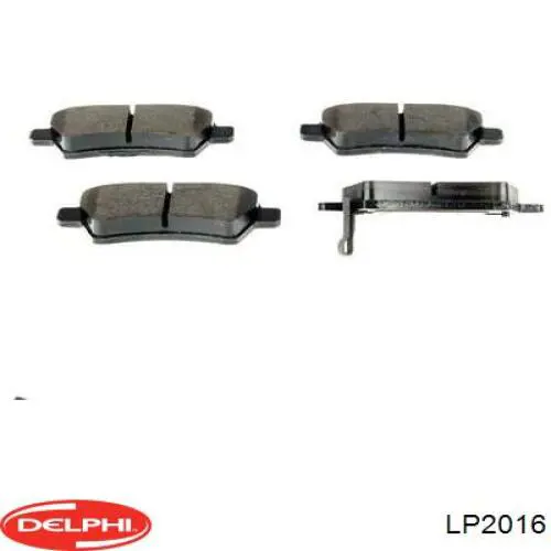 Задні гальмівні колодки LP2016 Delphi