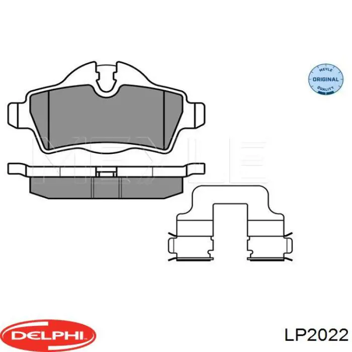 Задні гальмівні колодки Delphi LP2022 ціна, від 19.42 USD