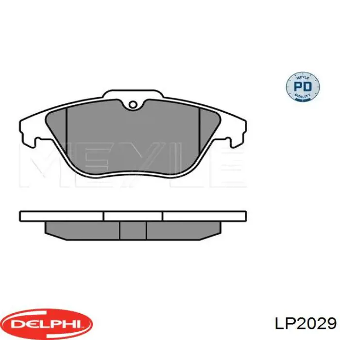 Задні гальмівні колодки Delphi LP2029 ціна, від 23.67 USD