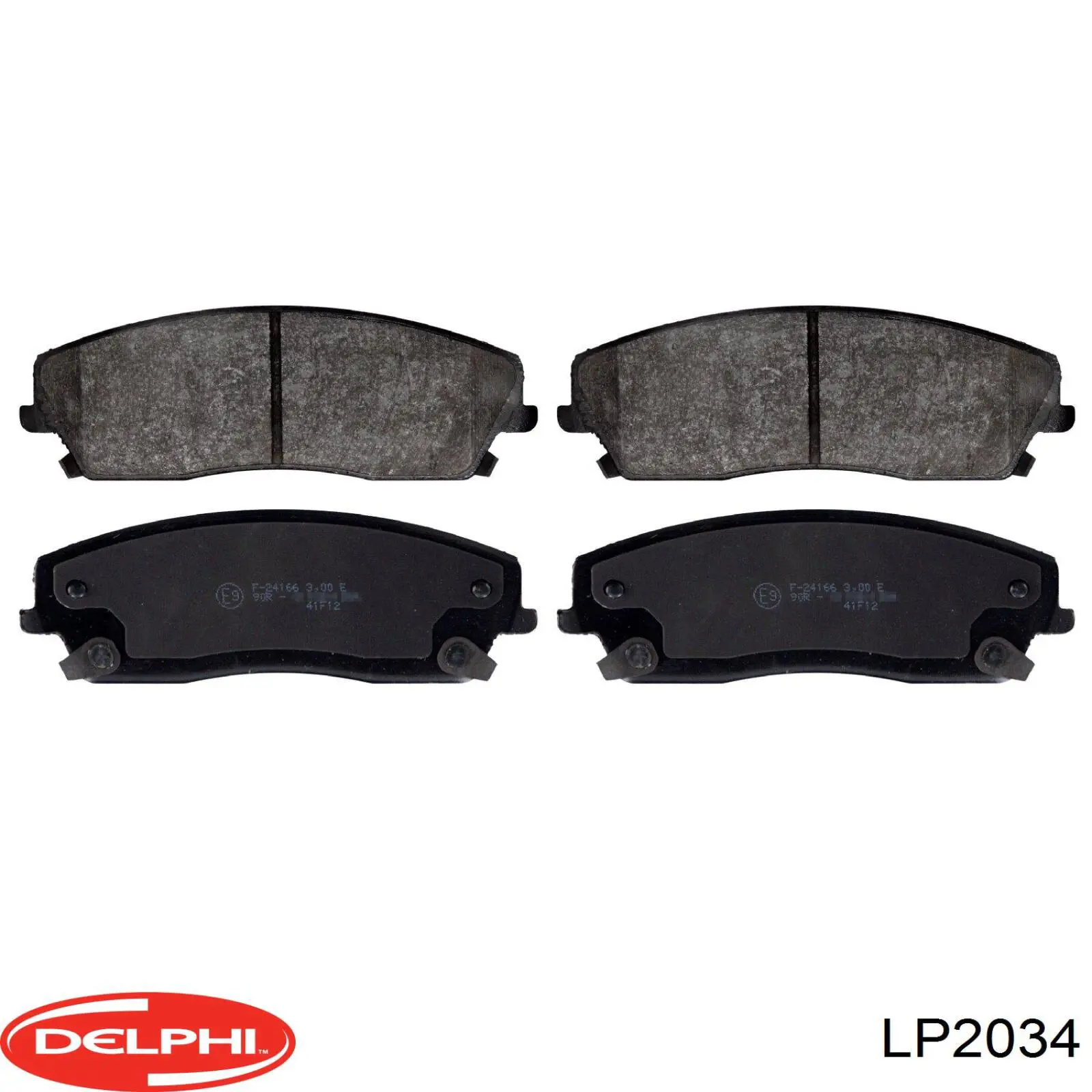 LP2034 Delphi колодки гальмівні передні, дискові