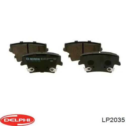 LP2035 Delphi колодки гальмові задні, дискові