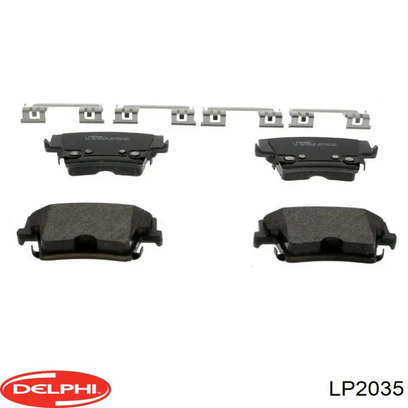 Задні гальмівні колодки Delphi LP2035 ціна, від 33.77 USD