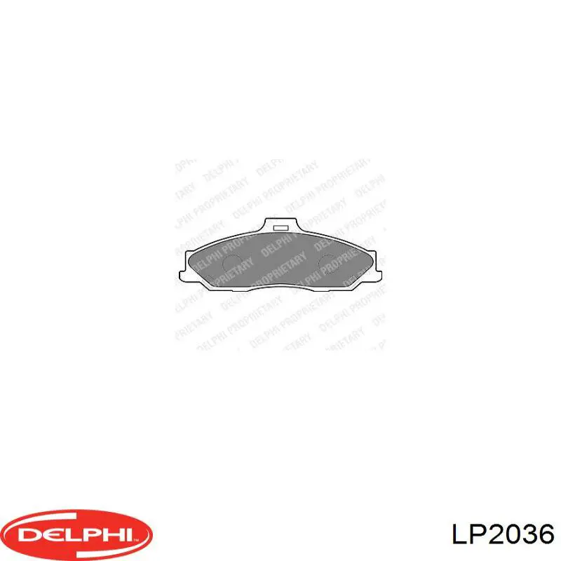 Тормозні колодки Delphi LP2036