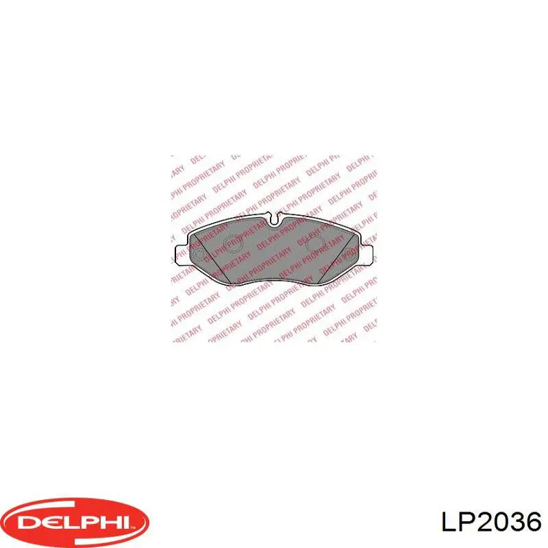 Гальмівні колодки Delphi LP2036 ціна, від 27.98 USD