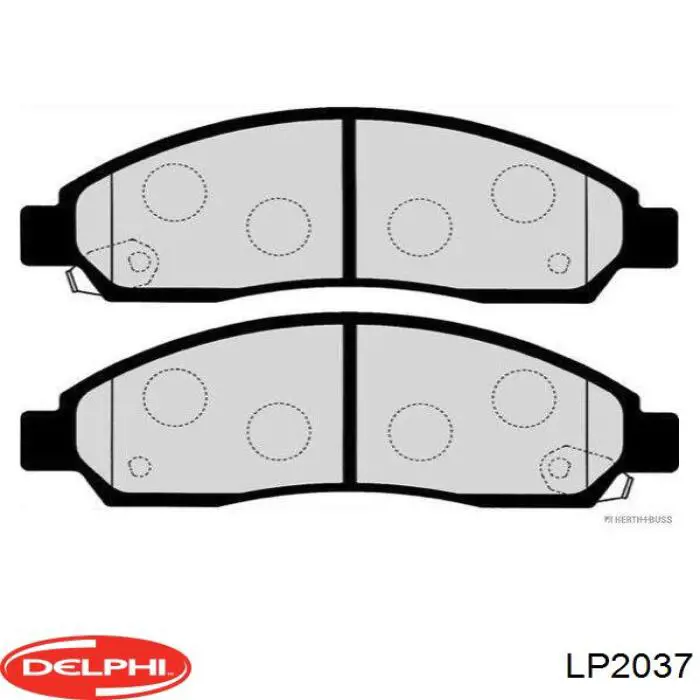 Гальмівні колодки Delphi LP2037 ціна, від 33.90 USD