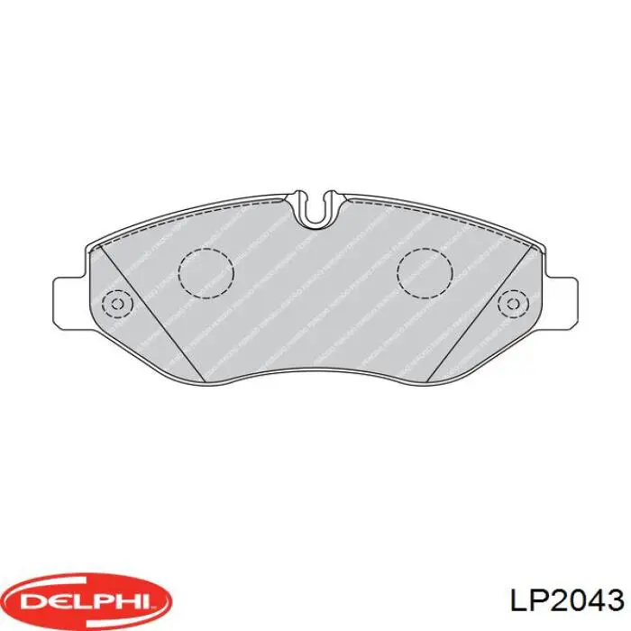 LP2043 Delphi колодки гальмівні передні, дискові