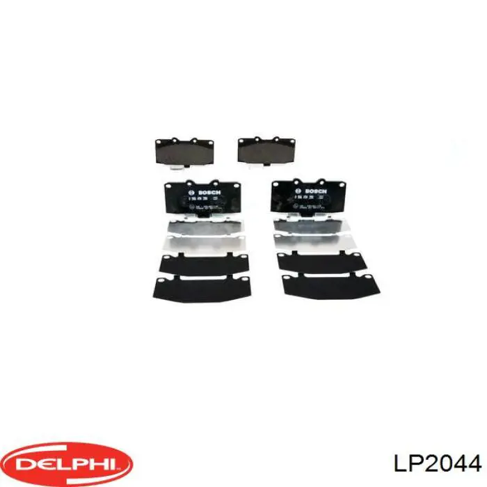 Купити LP2044 Delphi Колодки гальмівні передні, дискові