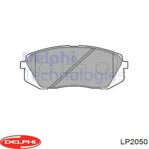 Колодки гальмівні передні, дискові LP2050 Delphi