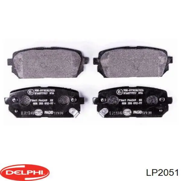 Купити LP2051 Delphi Задні колодки