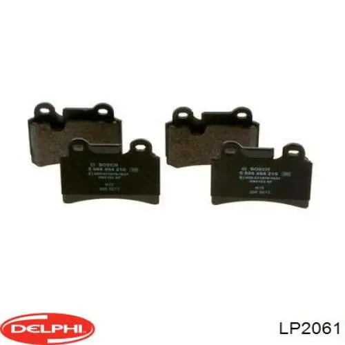 Задні гальмівні колодки Delphi LP2061 ціна, від 22.45 USD