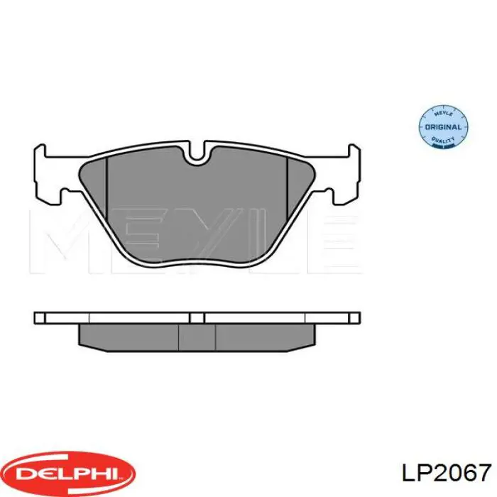 Гальмівні колодки Delphi LP2067 ціна, від 53.66 USD