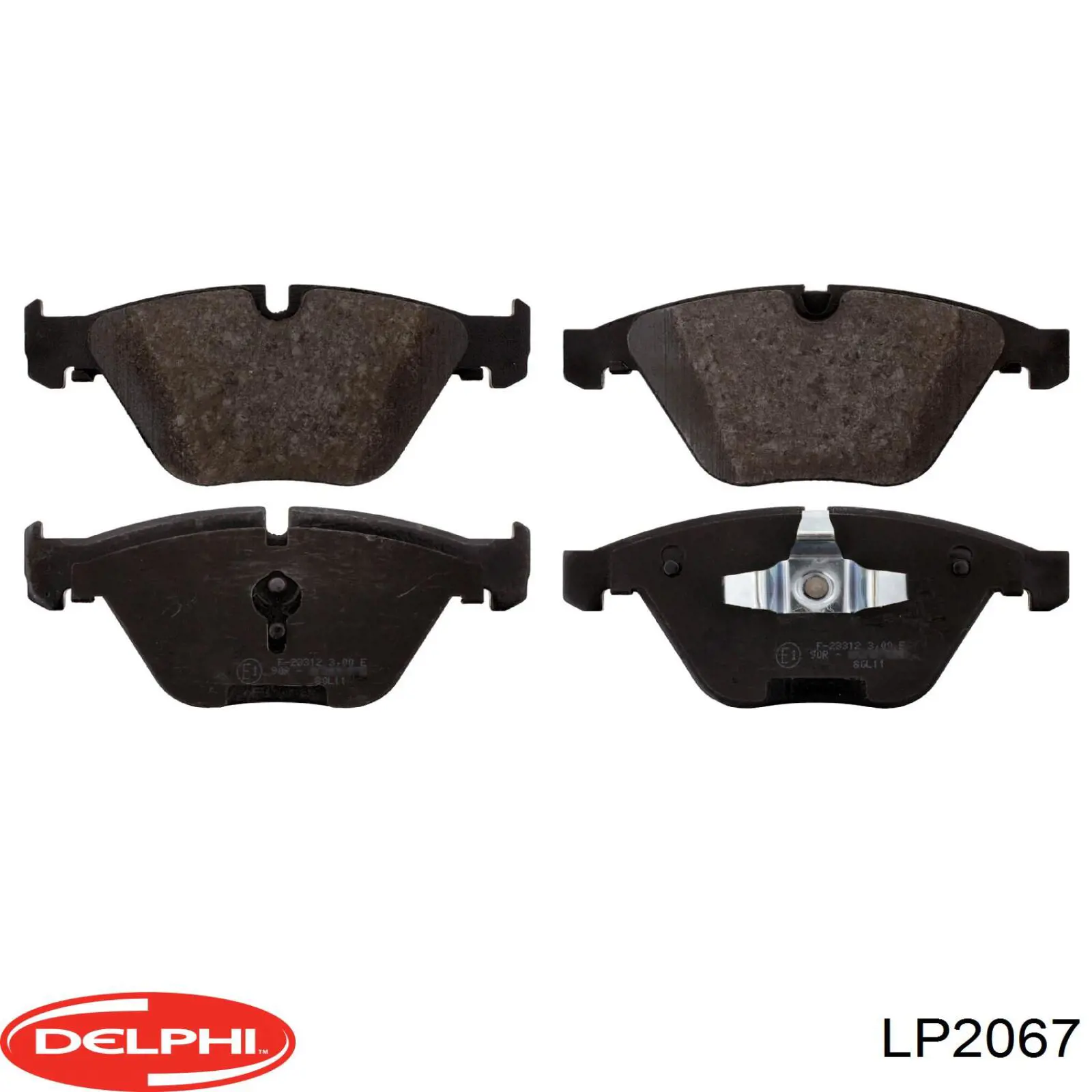 Передні тормозні колодки LP2067 Delphi