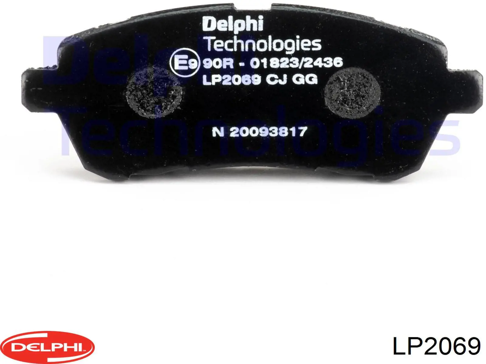 Колодки гальмівні передні, дискові LP2069 Delphi