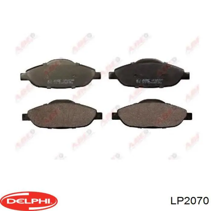 LP2070 Delphi колодки гальмівні передні, дискові