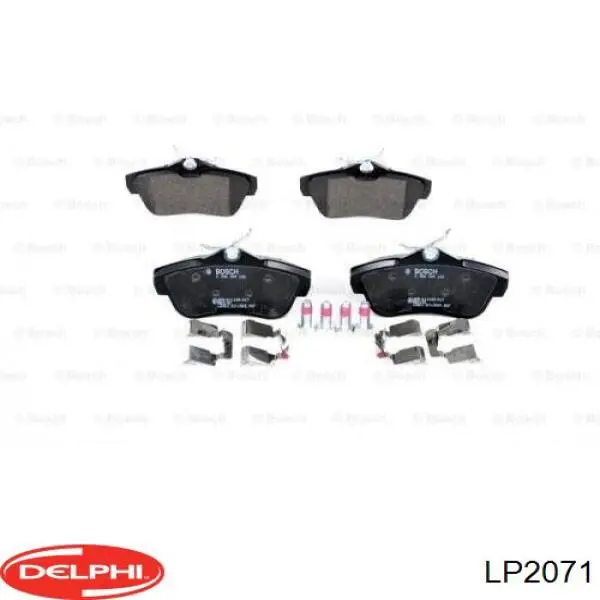 Задні дискові колодки Delphi LP2071