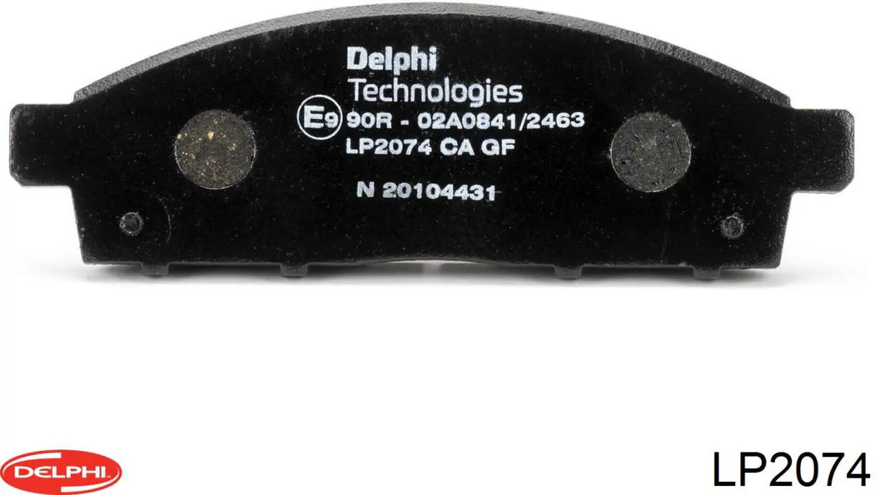 Купити LP2074 Delphi Колодки гальмівні передні, дискові