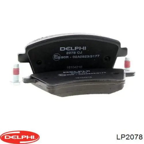 Передні тормозні колодки LP2078 Delphi