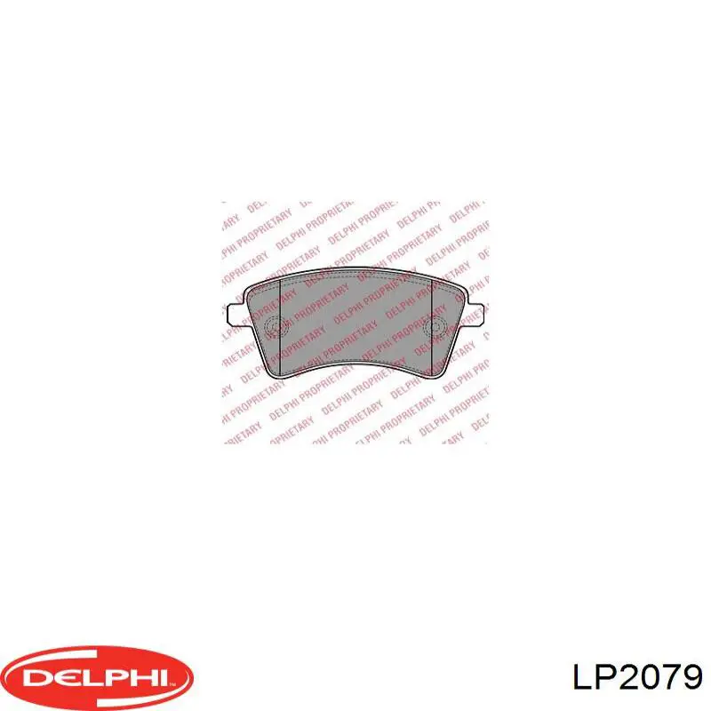 Купити LP2079 Delphi Колодки гальмівні передні, дискові