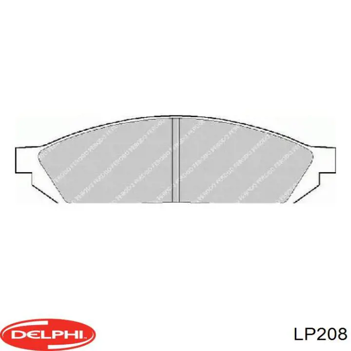 Колодки гальмівні передні, дискові LP208 Delphi