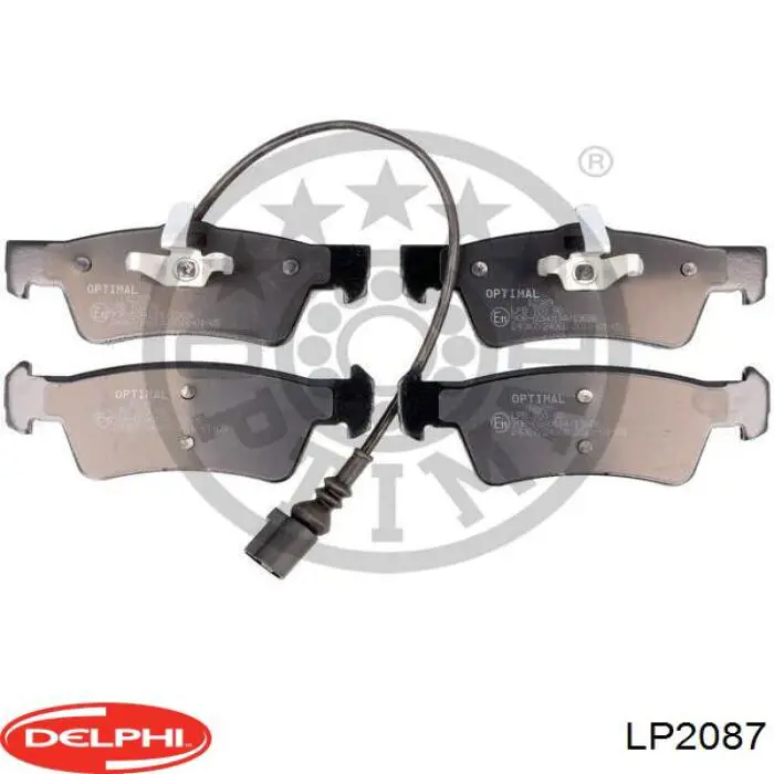 Задні гальмівні колодки Delphi LP2087 ціна, від 35.04 USD