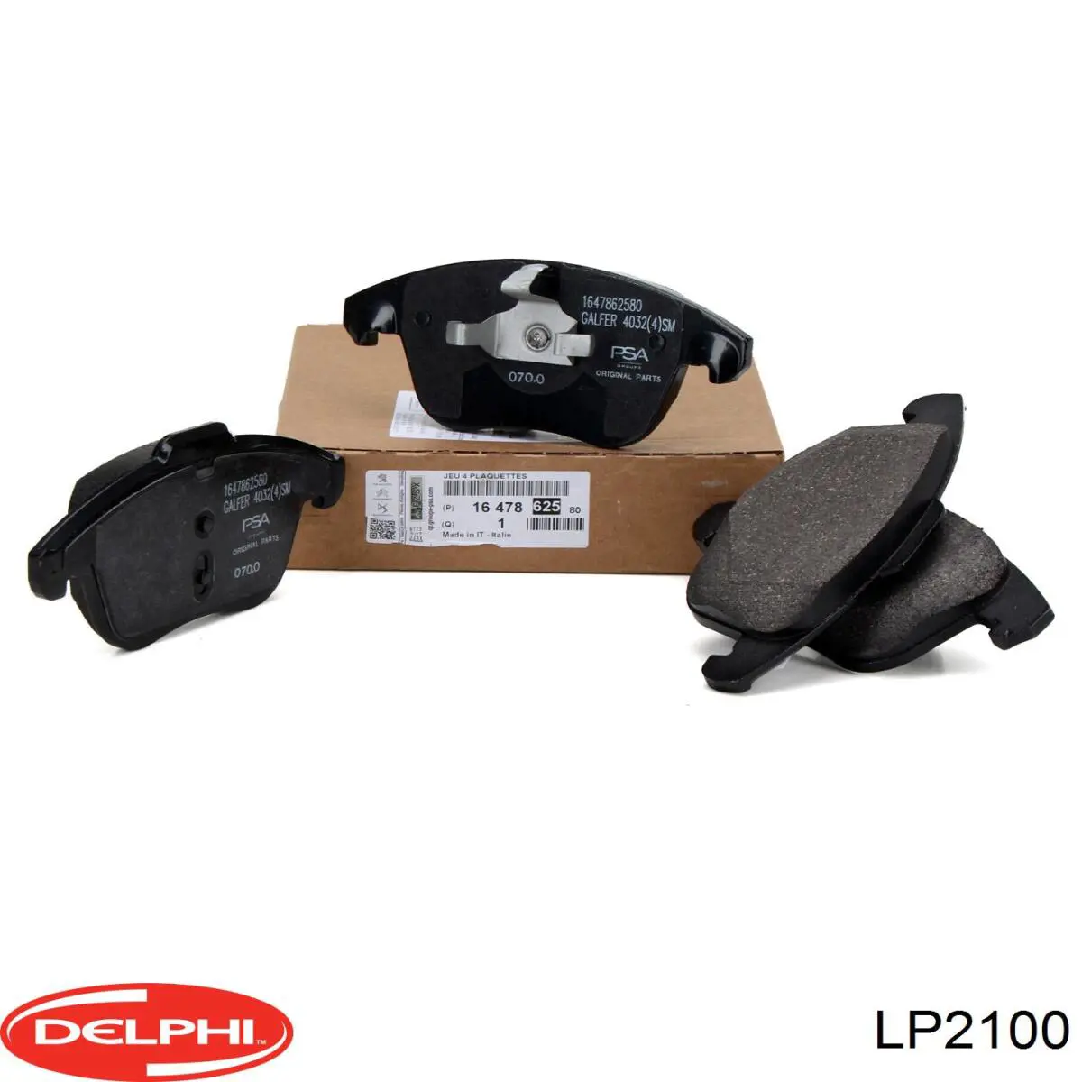 Гальмівні колодки Delphi LP2100 ціна, від 24.00 USD