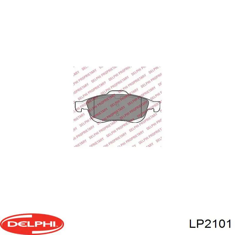 Купити LP2101 Delphi Колодки гальмівні передні, дискові