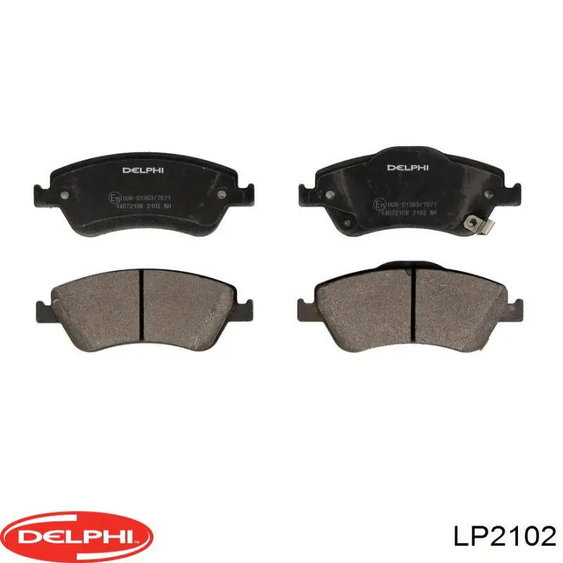 LP2102 Delphi Передні гальмівні колодки