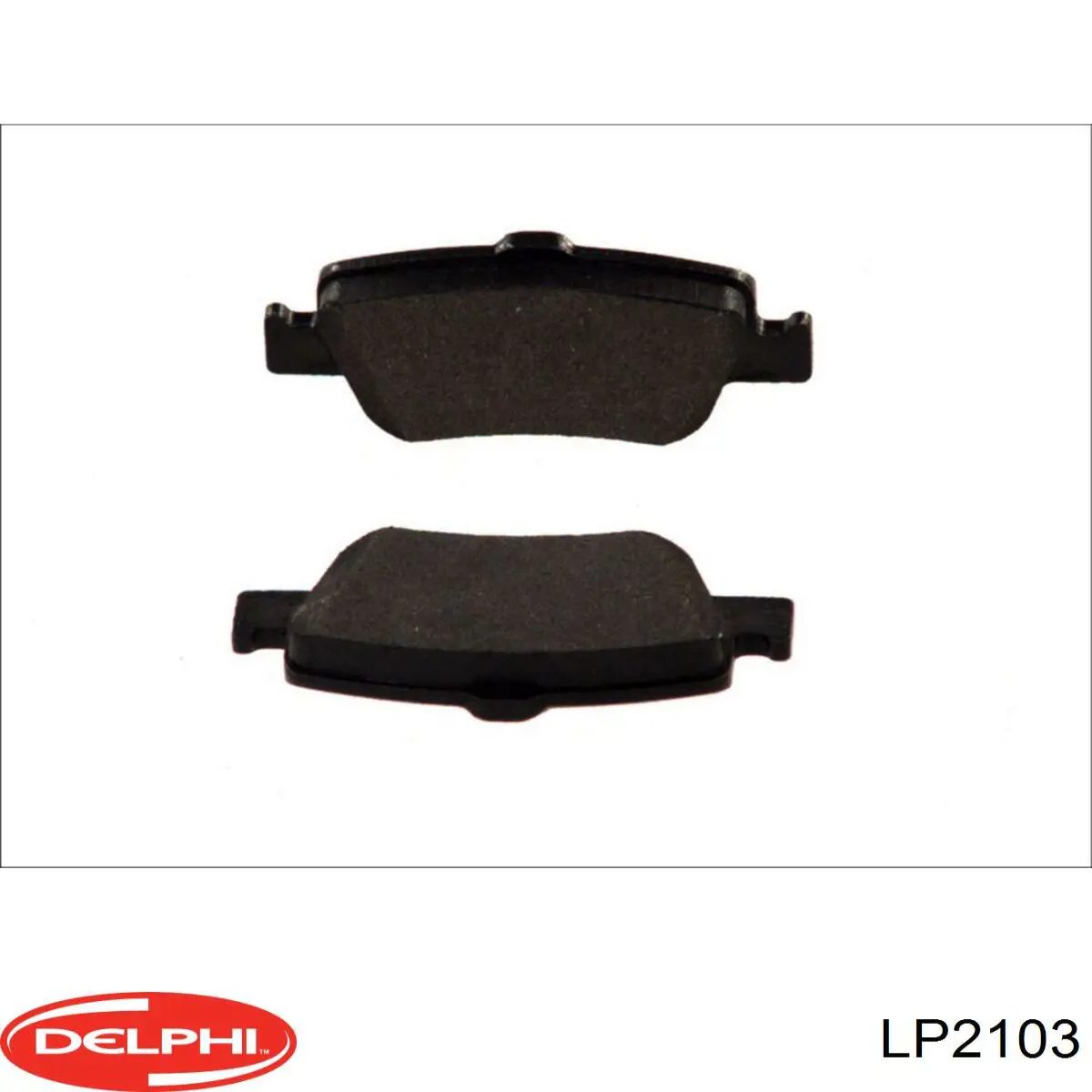 LP2103 Delphi колодки гальмові задні, дискові