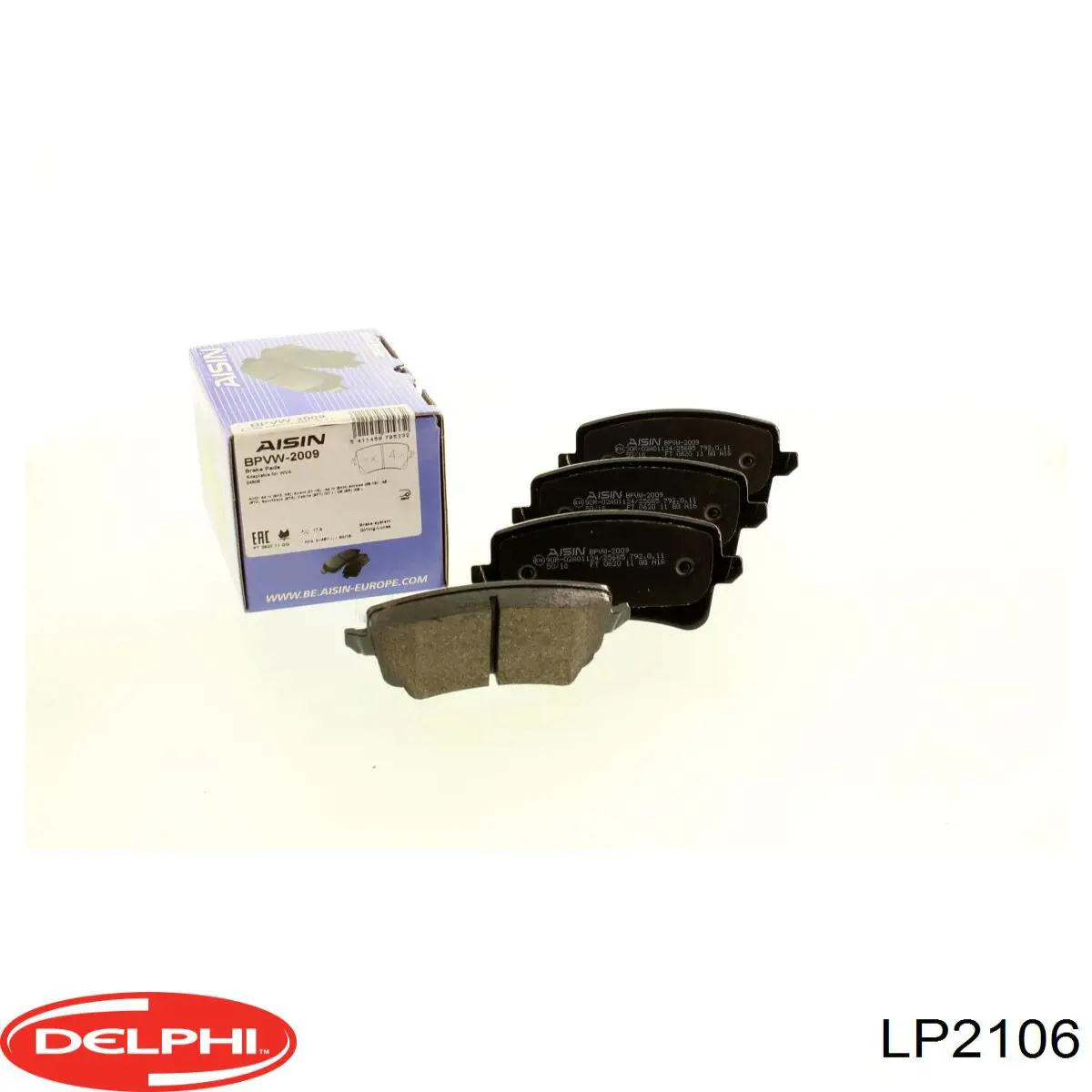 Задні гальмівні колодки LP2106 Delphi