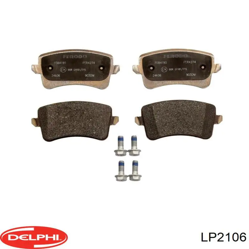 Купити LP2106 Delphi Задні колодки