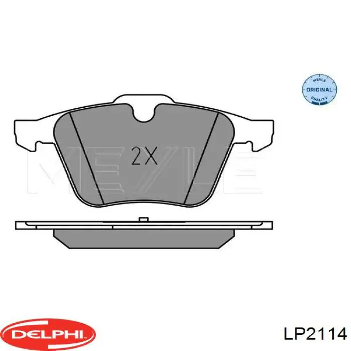 Купити LP2114 Delphi Колодки гальмівні передні, дискові