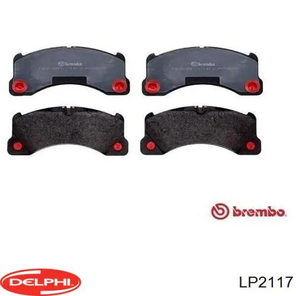 Передні тормозні колодки LP2117 Delphi