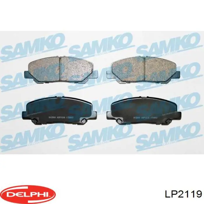 LP2119 Delphi Передні гальмівні колодки