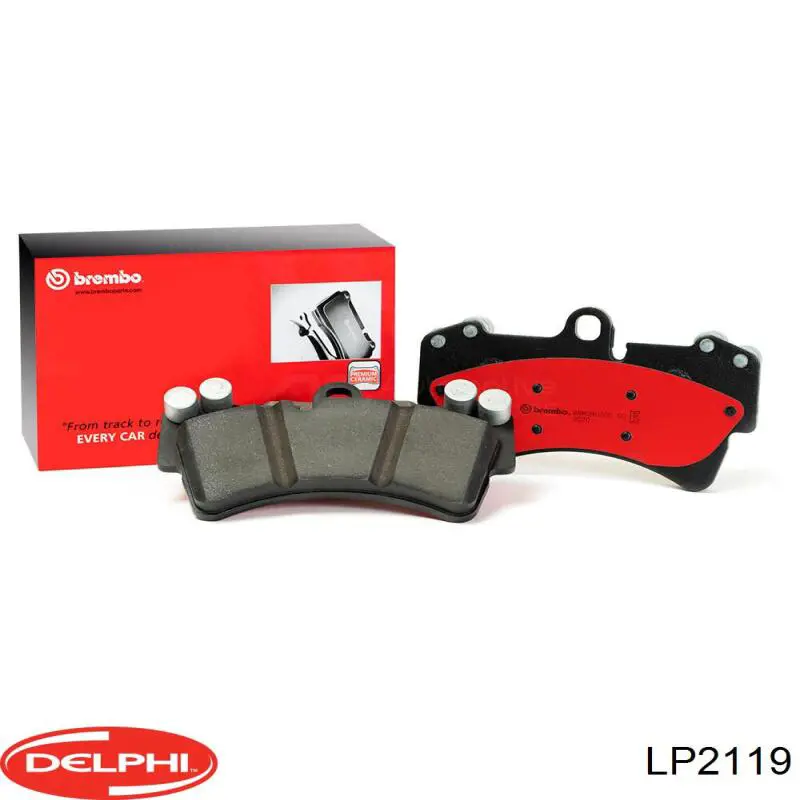 Гальмівні колодки Delphi LP2119 ціна, від 31.56 USD