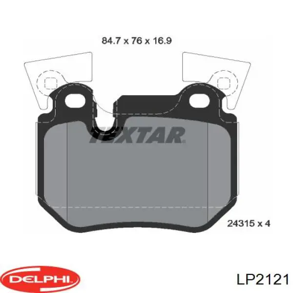 Купити LP2121 Delphi Задні колодки