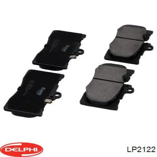 Купити LP2122 Delphi Колодки гальмівні передні, дискові