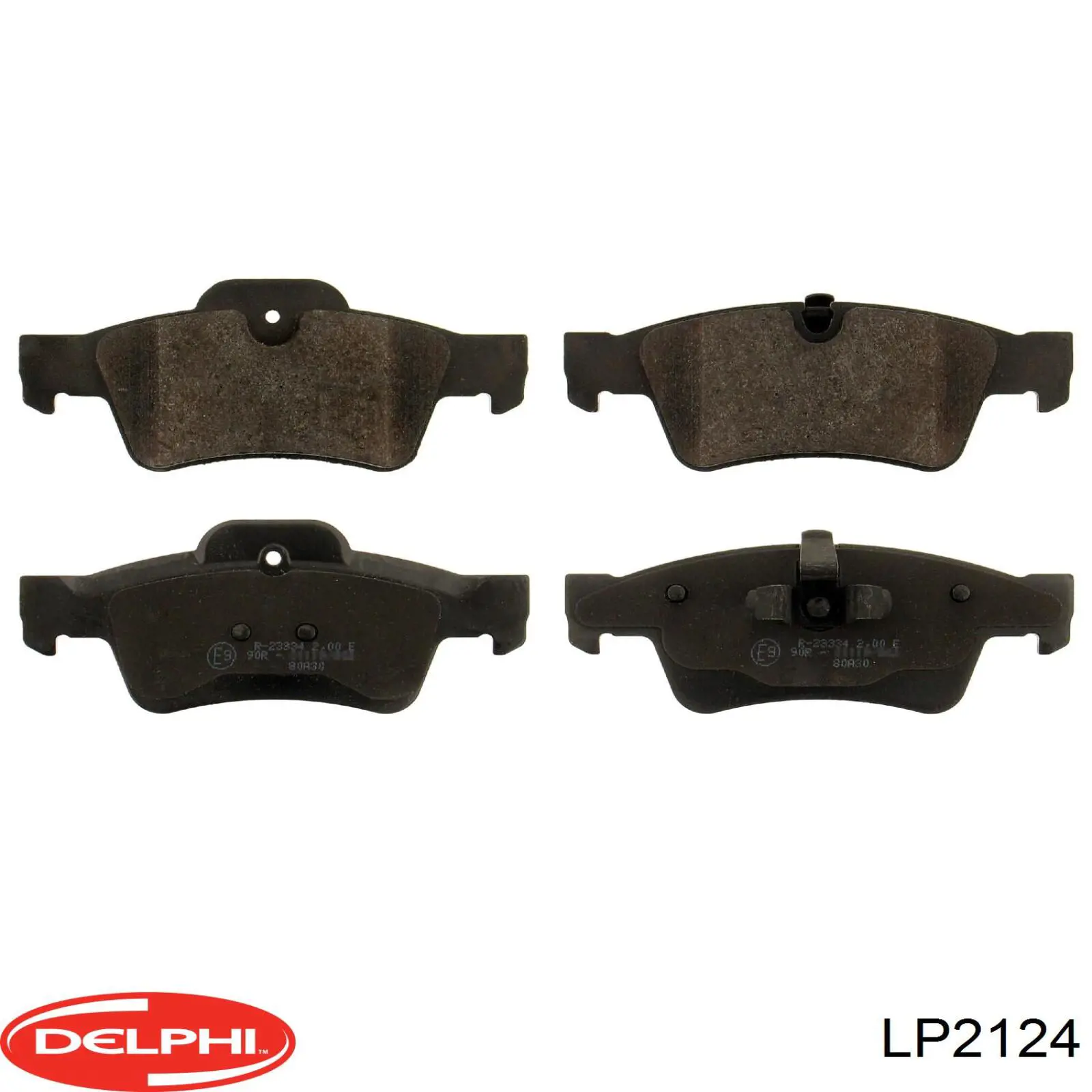 Задні гальмівні колодки Delphi LP2124 ціна, від 31.05 USD