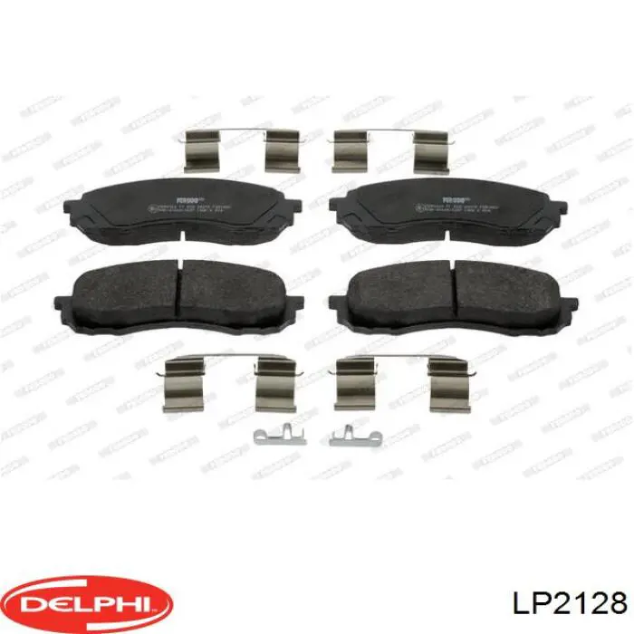 LP2128 Delphi колодки гальмівні передні, дискові